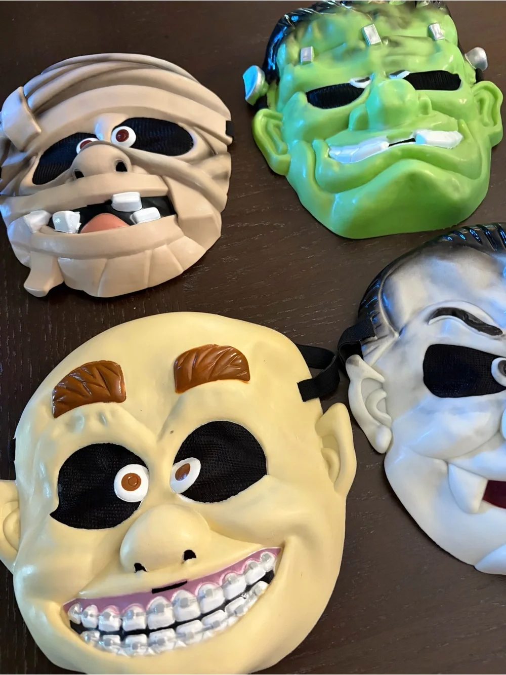 Greenbrier INT Vintage Kids Mask Mummy Dracula Frankenstein and Braces Kid!!